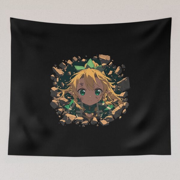 Item preview, Leafa Sword Art Online Anime Girl Peeking Green Eyes Warrior Spirit designed and sold by TorbenKuhano.