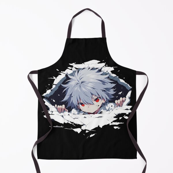 Item preview, Kaworu Nagisa Neon Genesis Evangelion Anime Peeking Through Cracked Wall Rubble designed and sold by TorbenKuhano.