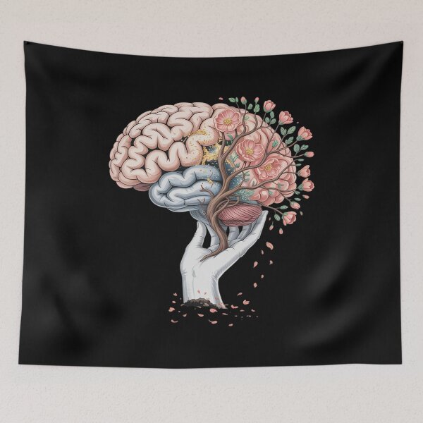 Item preview, Spring Flowers Floral Brain Neurologist Neuro Science designed and sold by DrewLeuschke.