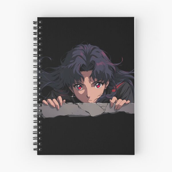 Item preview, Misato Katsuragi Neon Genesis Evangelion Anime Peek Over Broken Concrete Edge designed and sold by TorbenKuhano.