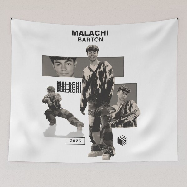 Item preview, Malachi Barton Portrait – Modern Monochrome 2025 Aesthetic Art designed and sold by aziakuboires.