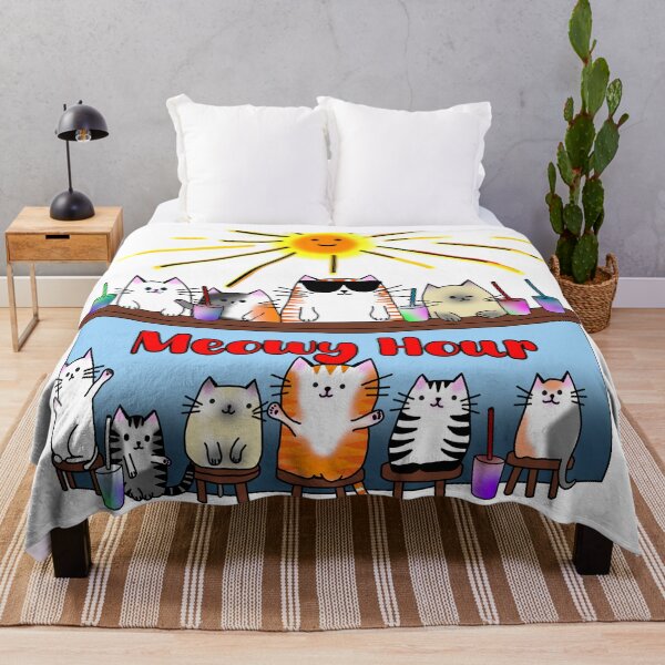 Item preview, Meowy Hour - Happy Hour - Party Cats by Orikall designed and sold by HippieWorks.