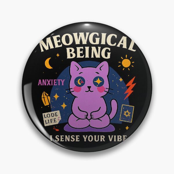 Item preview, Meowgical Being – Mystical Cat Vibe Sensor Design designed and sold by SanPedroArt.