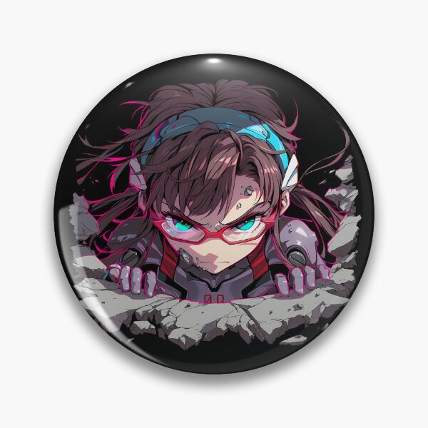 Item preview, Mari Makinami Illustrious Neon Genesis Evangelion Anime Breaking Through Wall designed and sold by TorbenKuhano.