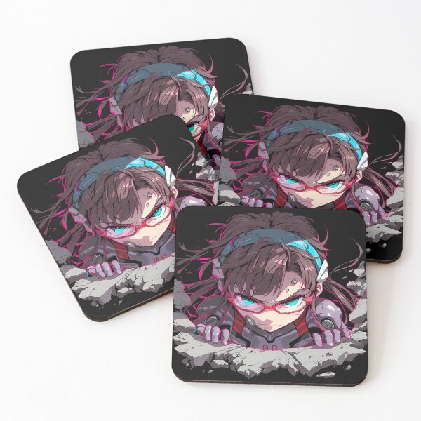 Item preview, Mari Makinami Illustrious Neon Genesis Evangelion Anime Breaking Through Wall designed and sold by TorbenKuhano.