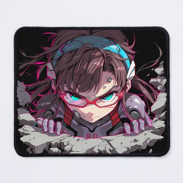 Item preview, Mari Makinami Illustrious Neon Genesis Evangelion Anime Breaking Through Wall designed and sold by TorbenKuhano.