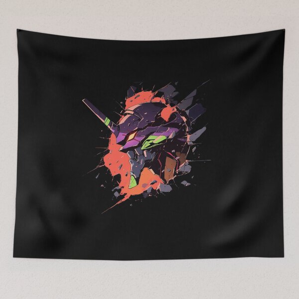 Item preview, Evangelion Unit 01 Neon Genesis Evangelion Anime Head Burst Through Debris designed and sold by TorbenKuhano.