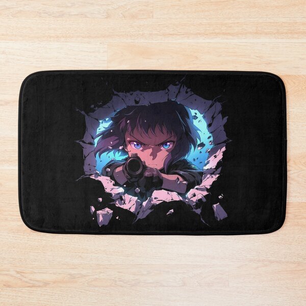 Item preview, Mokoto Motoko Kusanagi Ghost In The Shell Anime Aim Through Crumbling Wall designed and sold by TorbenKuhano.