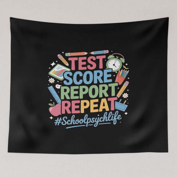 Item preview, Test Score Report Repeat School Psych Back To School designed and sold by August4Laughs25.