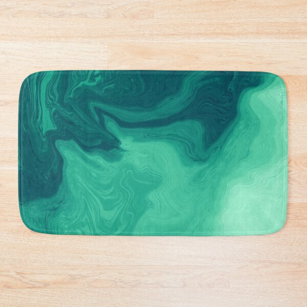Item preview, Green wavy abstract marbled pattern  designed and sold by PATTERN4PATTERN.