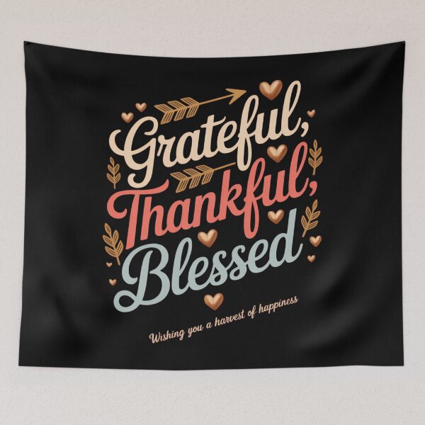 Item preview, Grateful Thankful Blessed Cool Thanksgiving Day designed and sold by HellD3vil-Art.