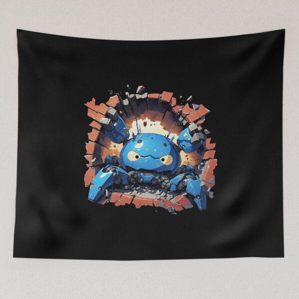 Item preview, Tachikoma Ghost In The Shell Anime Break Through Red Brick Wall designed and sold by TorbenKuhano.