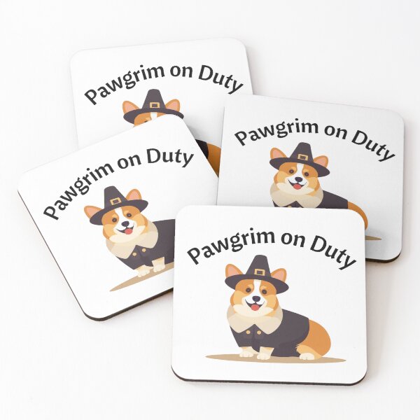 Item preview, Corgi Pilgrim designed and sold by DelynCreates.