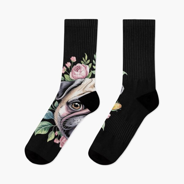 Item preview, Pug Dog Pug Face Flower Pug Lovers Owners Pug Mom Dad designed and sold by DrewLeuschke.