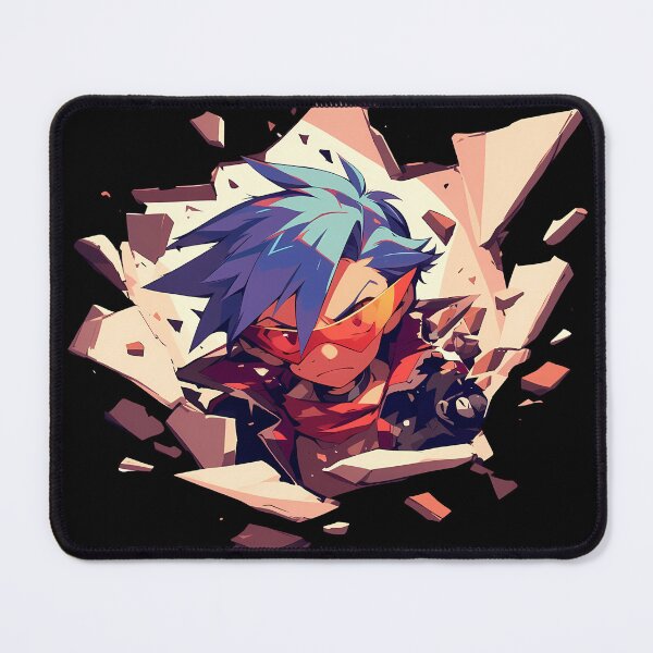 Item preview, Kamina Gurren Lagann Anime Smash Through Wall With Fiery Rebel Spirit designed and sold by TorbenKuhano.
