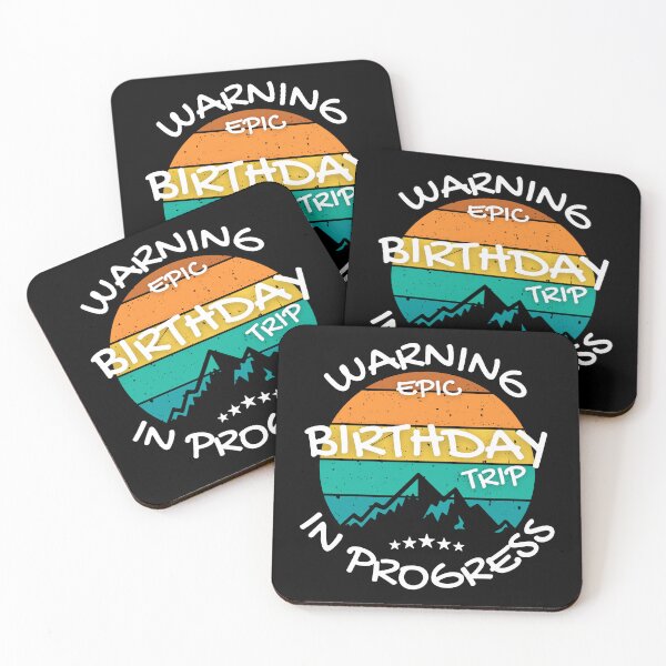 Item preview, Vintage Warning Epic Birthday Trip In Progress Family Adventure Trip  designed and sold by thebest-2studio.