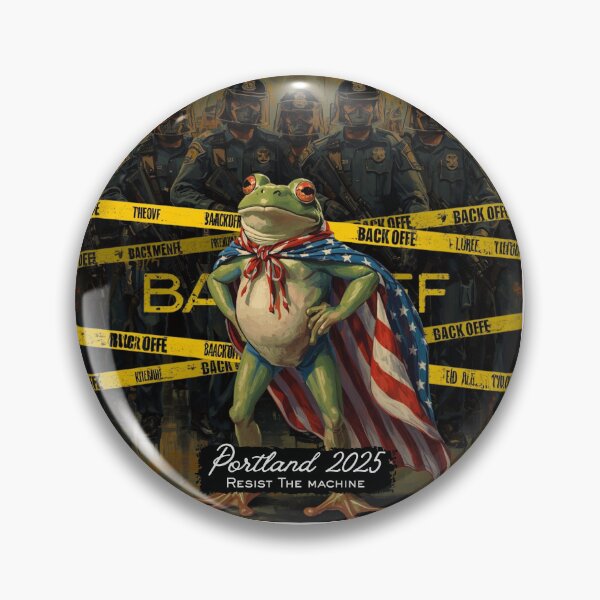 Item preview, Brave Portland Frog: Standing tall for freedom. designed and sold by circleback.