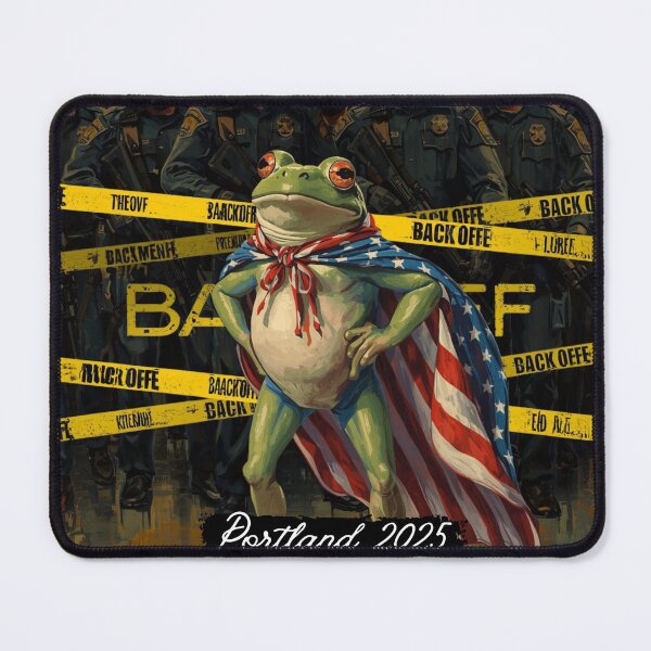 Item preview, Brave Portland Frog: Standing tall for freedom. designed and sold by circleback.