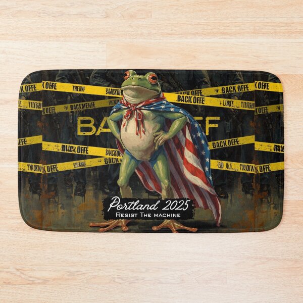 Item preview, Brave Portland Frog: Standing tall for freedom. designed and sold by circleback.