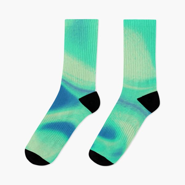 Item preview, Soft abstract fluid Deep teal aqua turquoise waves designed and sold by PATTERN4PATTERN.