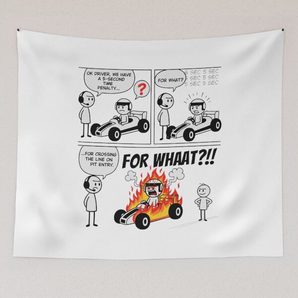 Item preview, Funny Racing Penalty Meme T-Shirt | Pit Lane Rules Comic Strip Design designed and sold by nhstaruna.