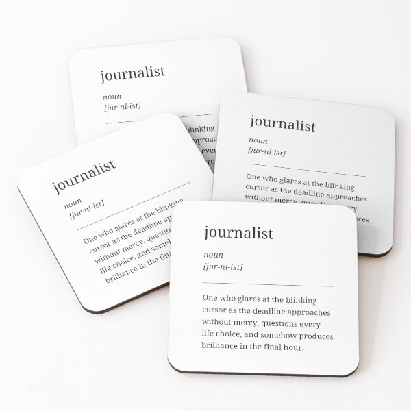 Item preview, Journalist Series – Funny & Creative Gift for Journalists. The deadline approaches... designed and sold by RosieKingArt.
