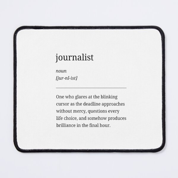 Item preview, Journalist Series – Funny & Creative Gift for Journalists. The deadline approaches... designed and sold by RosieKingArt.
