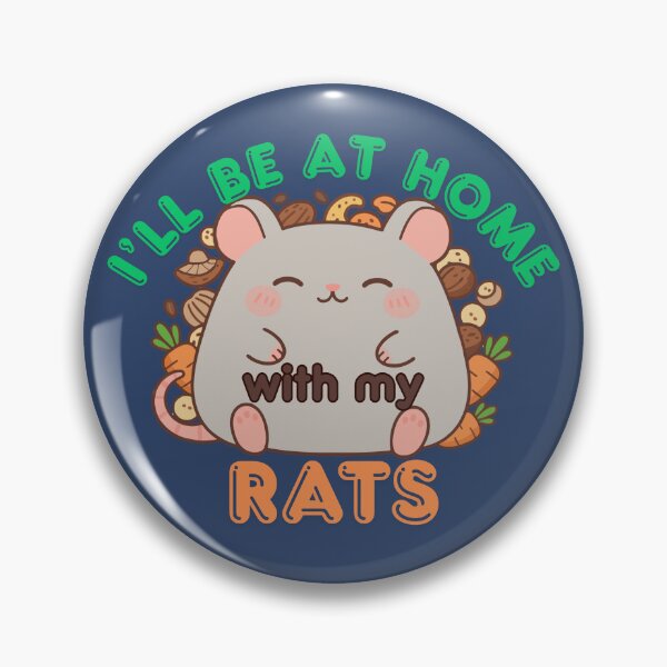 Item preview, I'll Be at Home With My Rats Cute Kawaii Design designed and sold by Marsh & Lump.