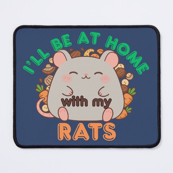 Item preview, I'll Be at Home With My Rats Cute Kawaii Design designed and sold by Marsh & Lump.