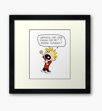 Calvin Framed Print