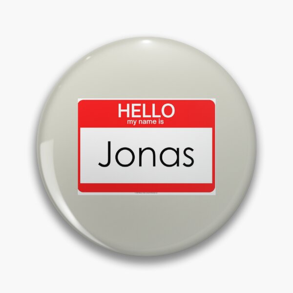Item preview, My Name Is Jonas Name Tag designed and sold by IsabellaCarr.