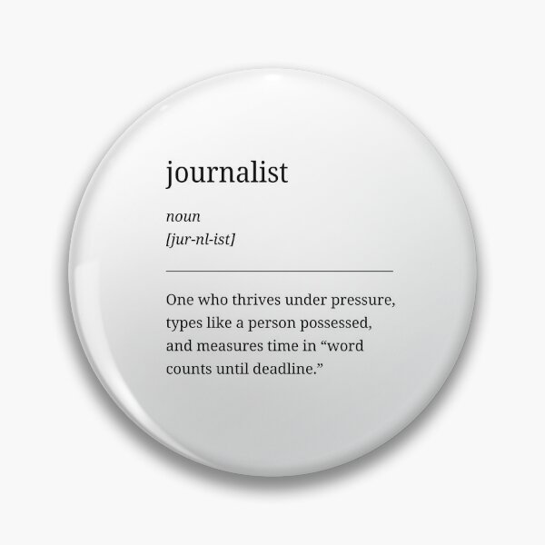 Item preview, Journalist Series – Funny & Creative Gift for Journalists. One who thrives under pressure! designed and sold by RosieKingArt.