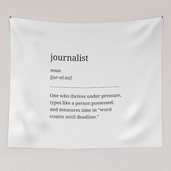 Item preview, Journalist Series – Funny & Creative Gift for Journalists. One who thrives under pressure! designed and sold by RosieKingArt.