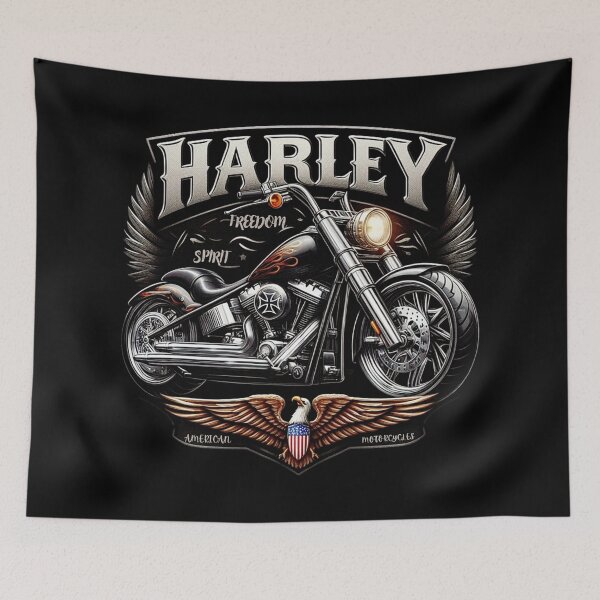 Item preview, Freedom Spirit Flame Chopper Eagle Ride Tee designed and sold by DeimosArtIntl.