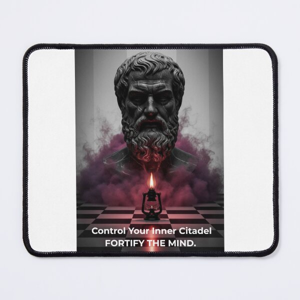 Item preview, Inner Citadel Minimalist Stoic Philosophy T-Shirt Design designed and sold by Mind-Over-Mood.