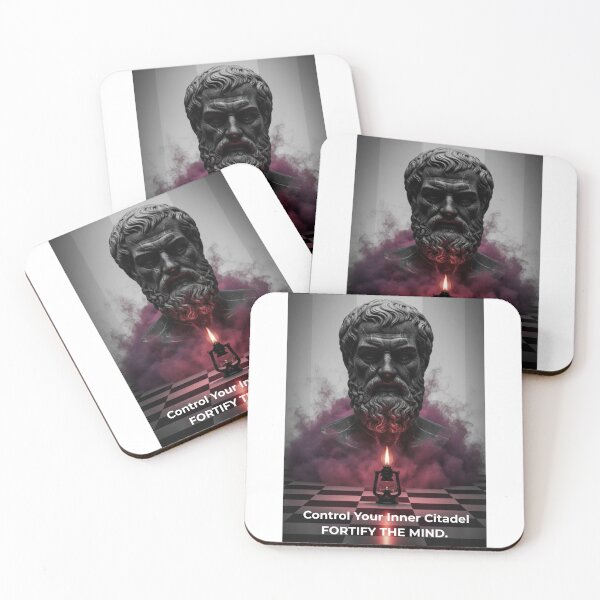 Item preview, Inner Citadel Minimalist Stoic Philosophy T-Shirt Design designed and sold by Mind-Over-Mood.