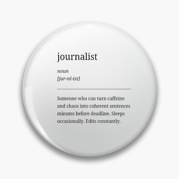 Item preview, Journalist Series – Funny & Creative Gift for Journalists. Caffeine and Chaos! designed and sold by RosieKingArt.