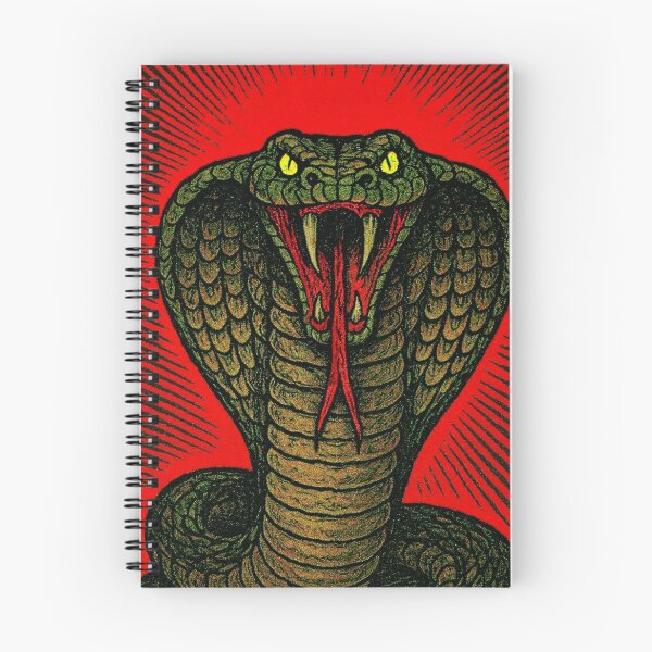 Item preview, A vintage comic-styled king cobra getting ready to lunge and bite designed and sold by The-graphic-Artist .