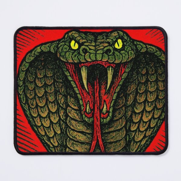 Item preview, A vintage comic-styled king cobra getting ready to lunge and bite designed and sold by The-graphic-Artist .