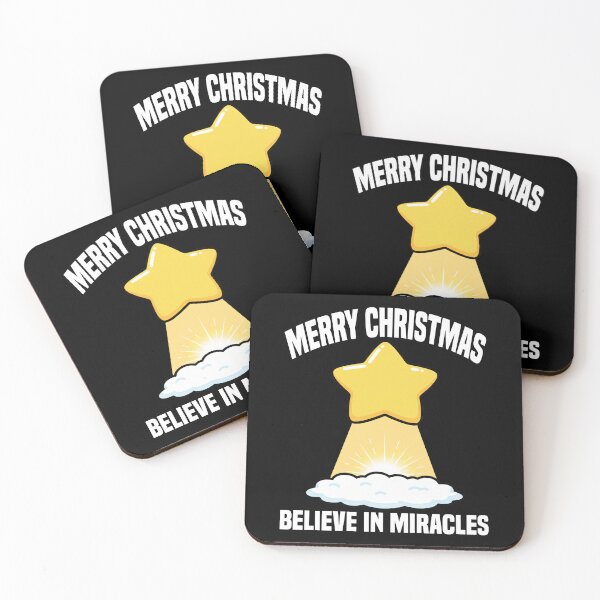 Item preview, MERRY CHRISTMAS - BELIEVE IN MIRACLES designed and sold by KEF Custom.