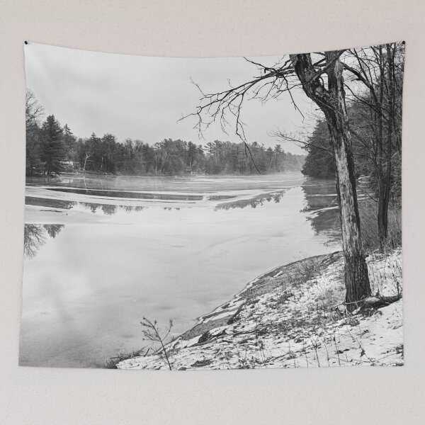 Item preview, Water Stillness by Muskoka Lakes, Black and White designed and sold by Travelways.