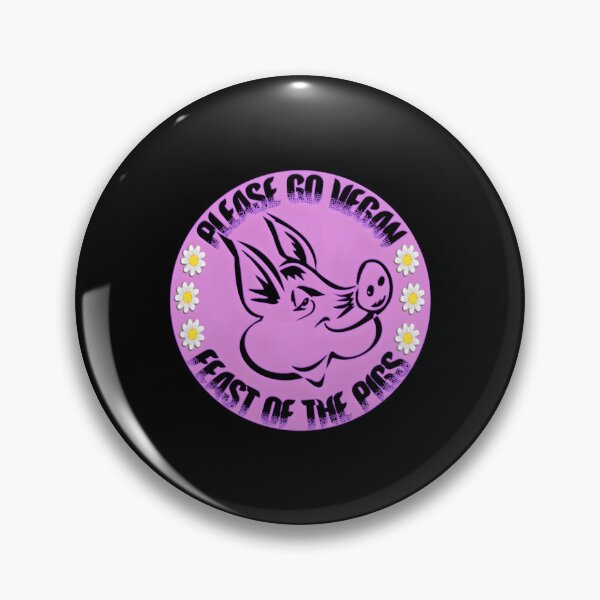 Item preview, Please Go Vegan — Happy National Pig Day designed and sold by MiguelLimaDias.