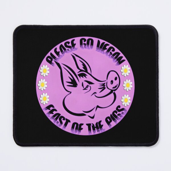 Item preview, Please Go Vegan — Happy National Pig Day designed and sold by MiguelLimaDias.