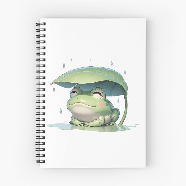 Item preview, Cute Frog Sheltering Under Leaf Umbrella designed and sold by Tropical art.