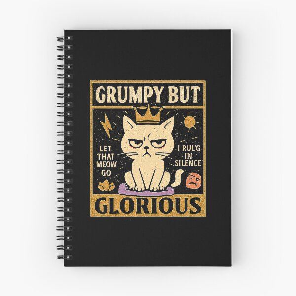 Item preview, Grumpy But Glorious – Silent Power Cat Design designed and sold by SanPedroArt.