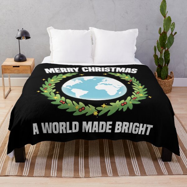 Item preview, MERRY CHRISTMAS - A WORLD MADE BRIGHT designed and sold by KEF Custom.