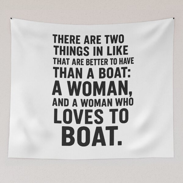 Item preview, Boating Woman Funny  designed and sold by ChristinasMess.