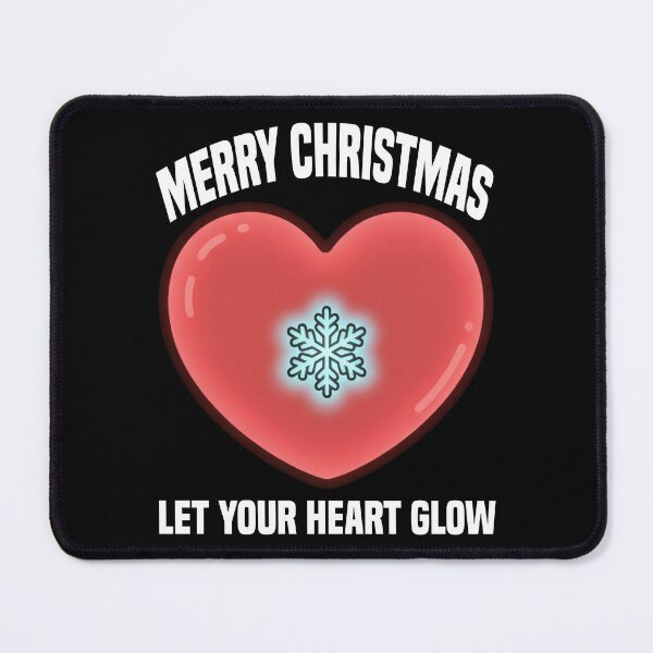 Item preview, MERRY CHRISTMAS - LET YOUR HEART GLOW designed and sold by KEF Custom.