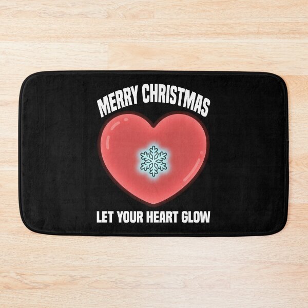 Item preview, MERRY CHRISTMAS - LET YOUR HEART GLOW designed and sold by KEF Custom.