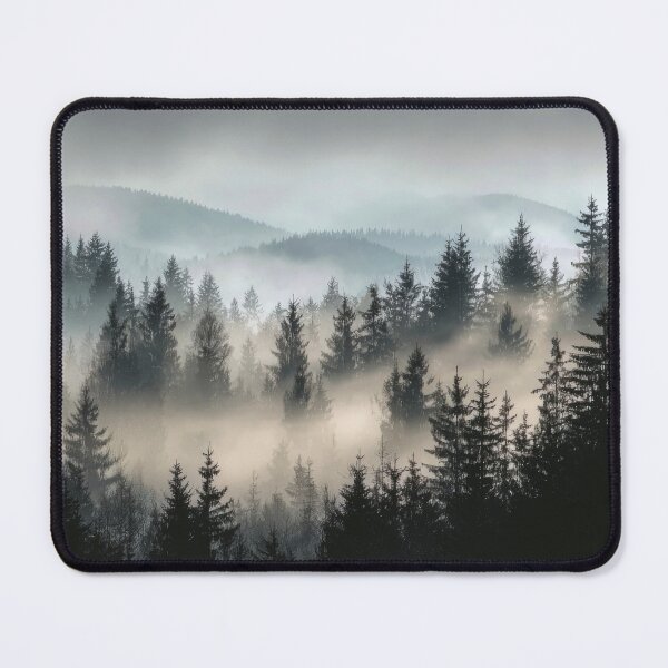 Item preview, Foggy Rainy Forest Cozy Fall Natural Calm designed and sold by scicilysimonee.